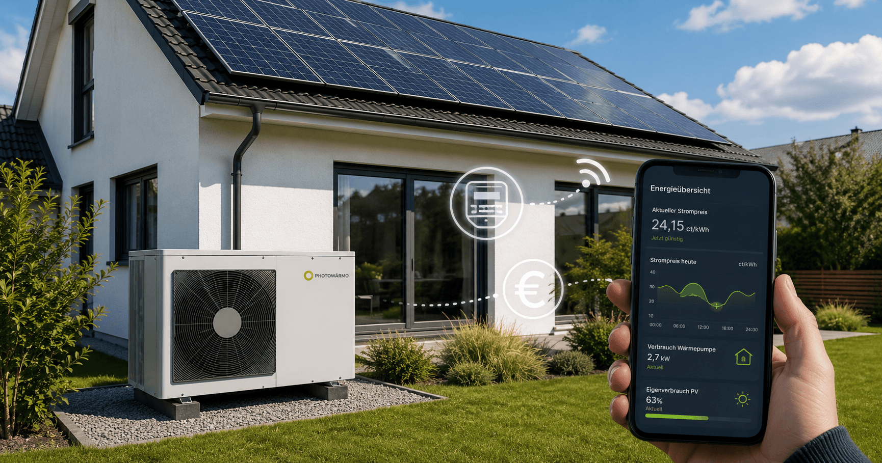 Wärmepumpe 2026: Günstiger heizen mit PV, Smart Meter & §14a